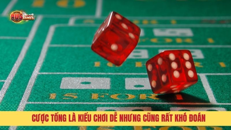 Cược tổng là kiểu chơi dễ nhưng cũng rất khó đoán